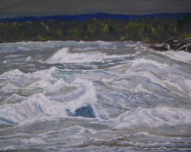 Lake Superior (2012) - 16x20", oil on board (sold)