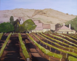 Out in the Vineyard (2013) - 16x20", oil on canvas (sold)