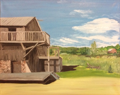 The Farm at 4th Line (2016) - 16x20", oil on canvas