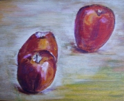 Three Apples (2012) - 8x10", oil on board (not for sale)